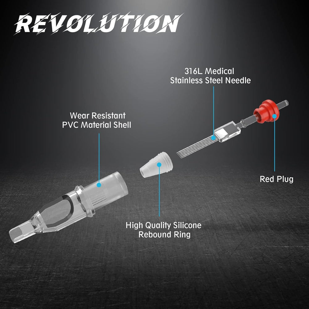 EZTAT2 EZ Tattoo Cartridge membrane inside safety system for ink containment.