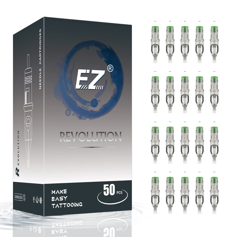 EZTAT2 tattoo cartridges 50pcs pack in packaging for professional use