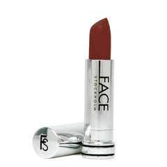 FACE Stockholm Veil Lipstick Cranberry swatch on skin shows natural, hydrated color