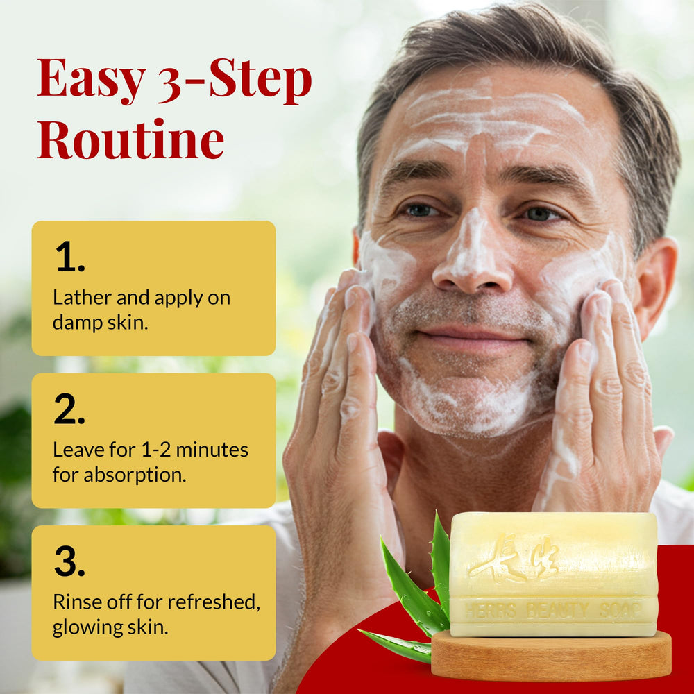 FACEDOCTOR Complexion Bar Soap with aloe and coconut oil for gentle hydration.
