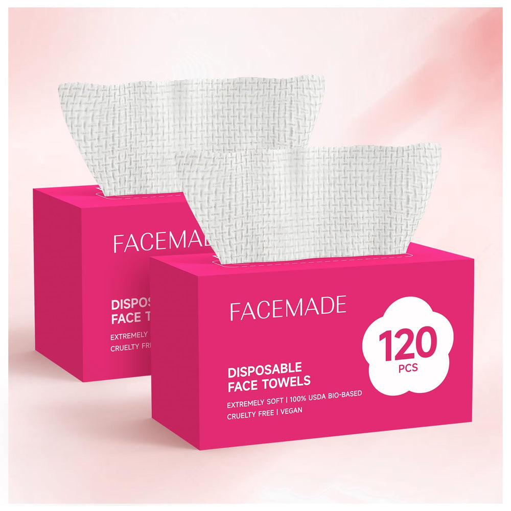 FACEMADE face towels soft-touch for gentle daily cleansing and makeup removal