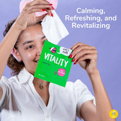 FACETORY Let’s Talk Vitality firming essence bottle shown for use