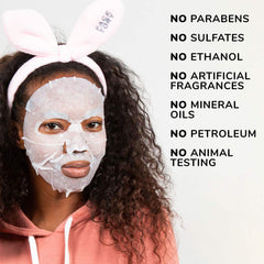 FACETORY Korean-made sheet mask packaging emphasizing plant-based formula