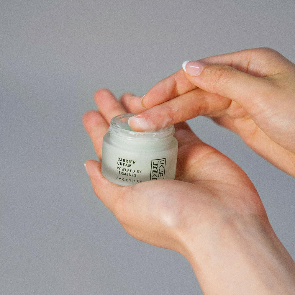 FACETORY Urban Calm Barrier Cream travel size is convenient for skincare on the go.