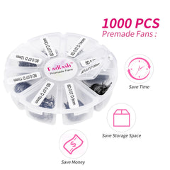 FADLASH easy-to-use premade fans for fast lash application with precision.