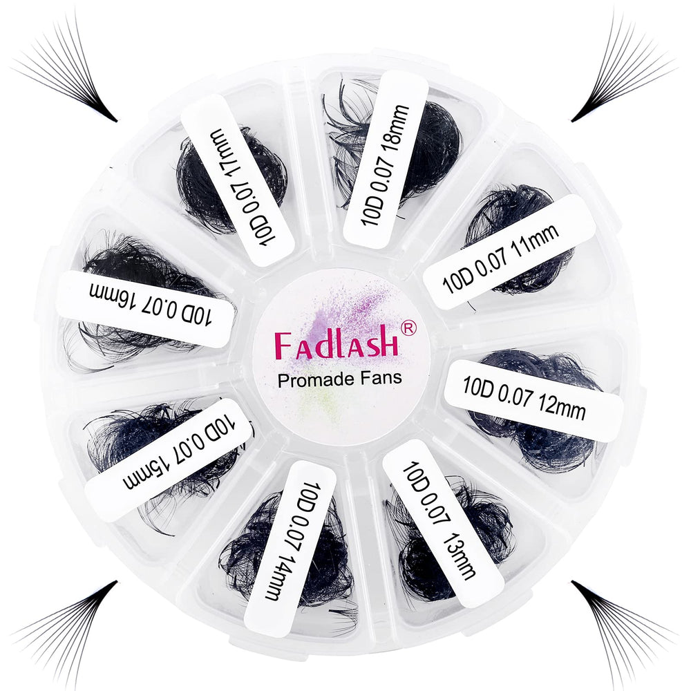 FADLASH 1000-fans tray close-up for quick, neat eyelash application
