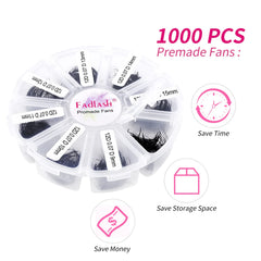 FADLASH loose fans for quick pickup with tweezers and clean results.