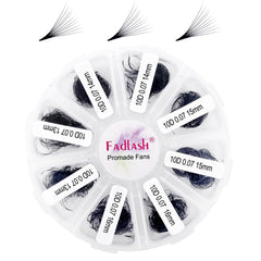 FADLASH mixed premade fans tray 1000 for budget-friendly lash volume options.