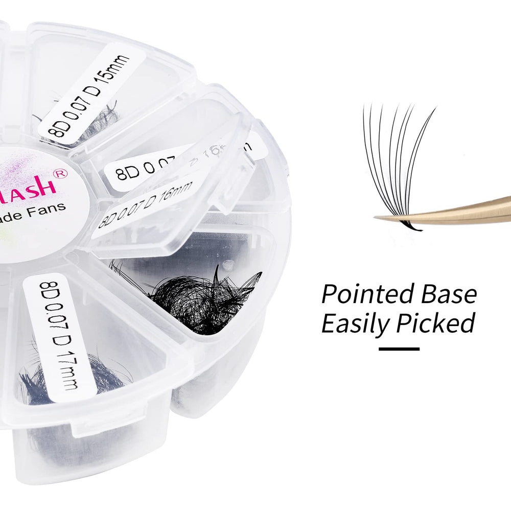 FADLASH premade fans with thin base for comfortable wear