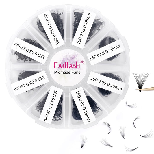 FADLASH premade lash fans mixed 16D-0.05D for rapid volume sets