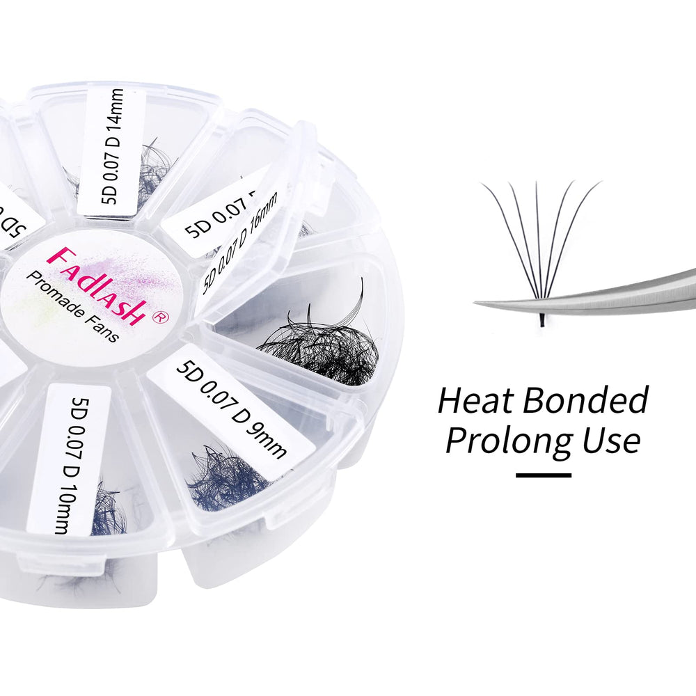 FADLASH thin-base premade fans for comfortable, natural-looking sets.