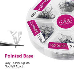 FADVAN 10D-0-07D premade fans pack with efficient, consistent density.