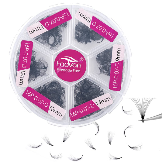 FADVAN 600 premade fans box shows value and ready-to-use quantity for faster services.