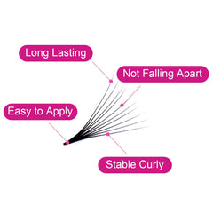 FADVAN loose PBT material highlighting soft, smooth lash base.