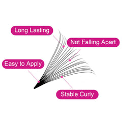 Thin-base premade fans enable quick grafting and dramatic looks.