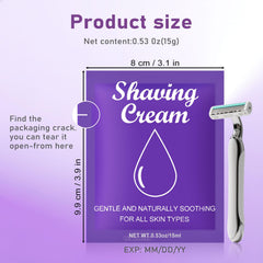 fafortune Verbena travel shaving cream bulk pack in compact packaging