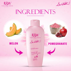 FAIR & WHITE So White melon fragrance closeup evokes refreshing spa-like scent.