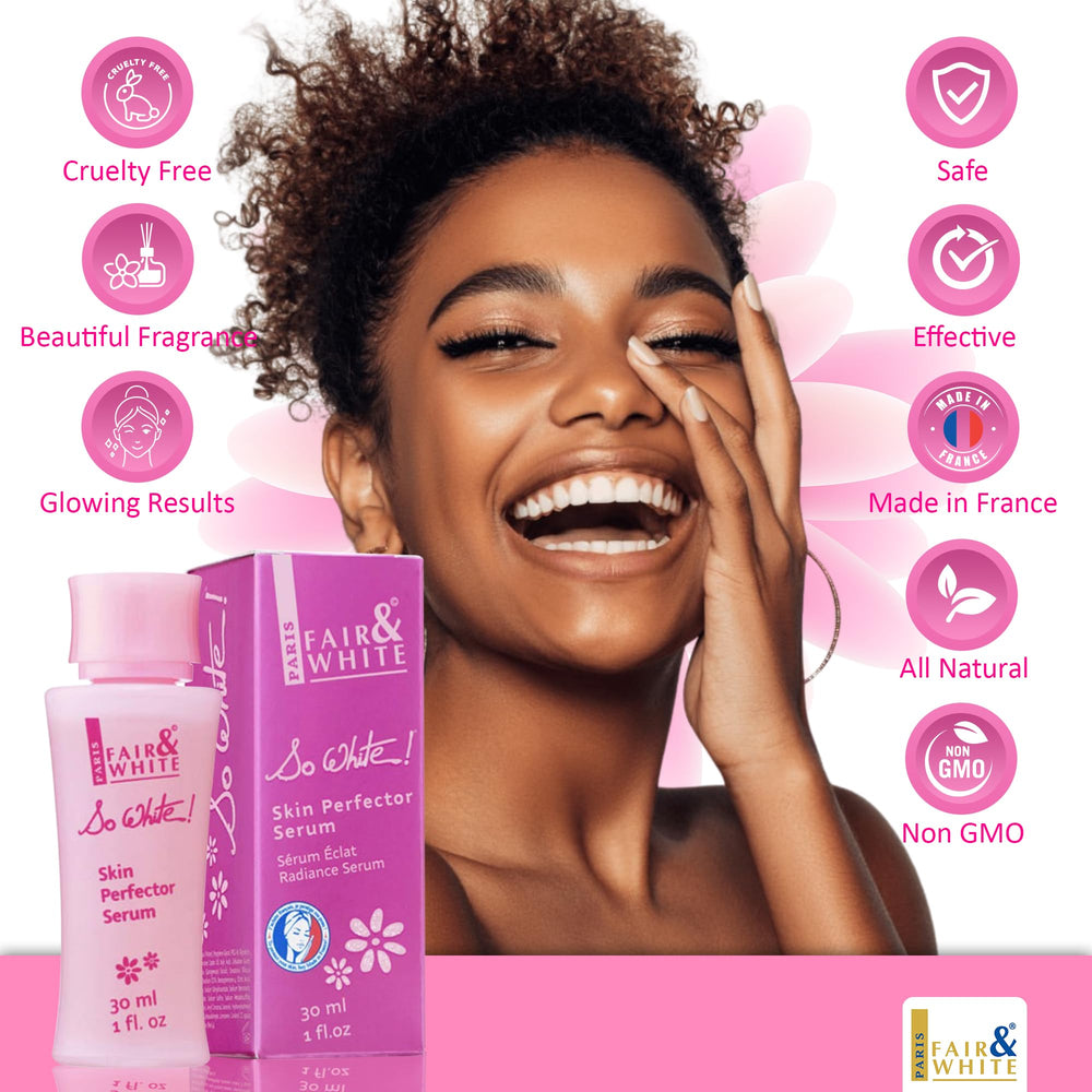 So White serum on feet for gentle brightening