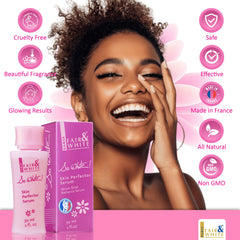 So White serum on feet for gentle brightening