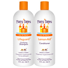 Fairy Tales Swim Shampoo 32oz pour removes chlorine after swimming for kids