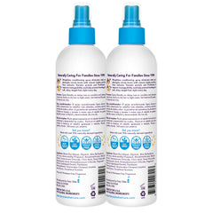 Fairy Tales Tangle Tamer spray label close-up highlighting paraben-free formula.