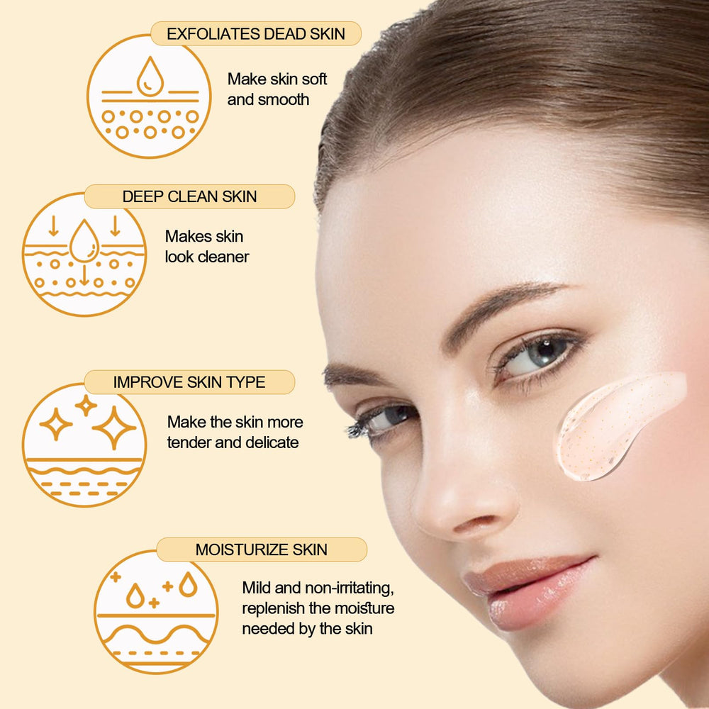 FAIRYTALESPACE orange exfoliating gel scrub duo packaging with two tubes
