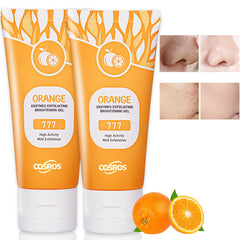 FAIRYTALESPACE orange exfoliating gel scrub for face and body, gentle cleansing and hydration