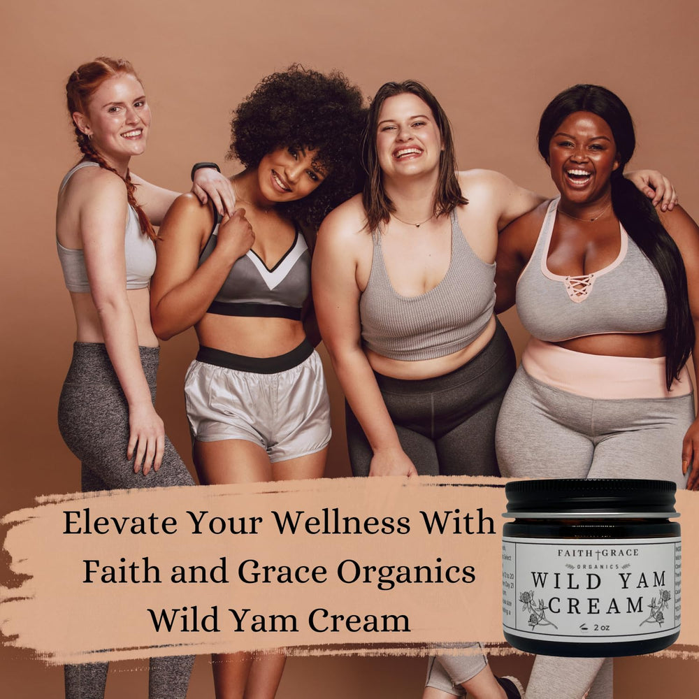 Faith and Grace Wild Yam Cream texture close-up showing rich, smoothing action.