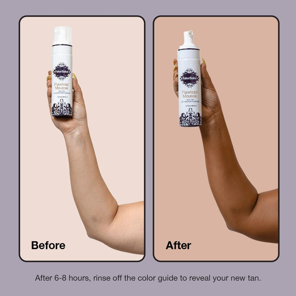 Fake Bake Flawless self tanning mousse mitt for smooth, streak-free application