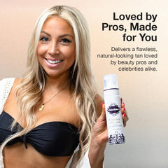 Fake Bake Flawless self tanning mousse with black coconut scent enhances the experience