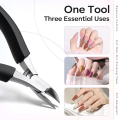 FAMILIFE Cuticle Nippers compact travel design fits small bags