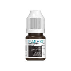 FAMISOO PMU pigments eyebrow dark brown 5ml bottle for precise microblading.