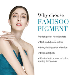 FAMISOO PMU pigments smooth and consistent formula for even application.