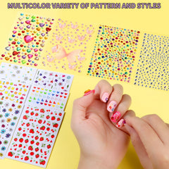 Fandamei nail stickers and gem sheets for easy embellishment