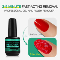Fanisn precision brush for drip-free, precise gel polish removal.