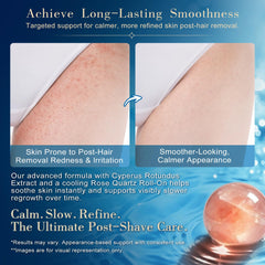 Post-hair removal care routine with the Fankr serum for smoother results.