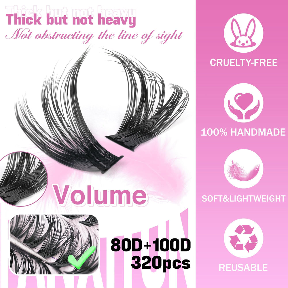 FanXiton 80D lashes shown for thickness choice and comfort