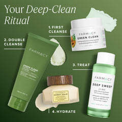 Daily AM/PM regimen with oil-free foam gently cleanses.