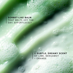 Farmacy Green Clean eye makeup remover for delicate lashes.