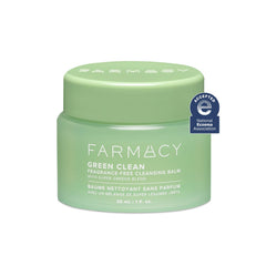 Farmacy Green Clean remover balm in a jar melts makeup gently for sensitive skin and hydration