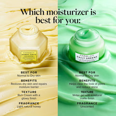 Farmacy Travel Face Moisturizer flat lay showcasing gel texture and finish