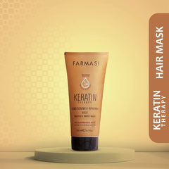 Shampoo bottle with rich lather illustrates soft, manageable hair potential