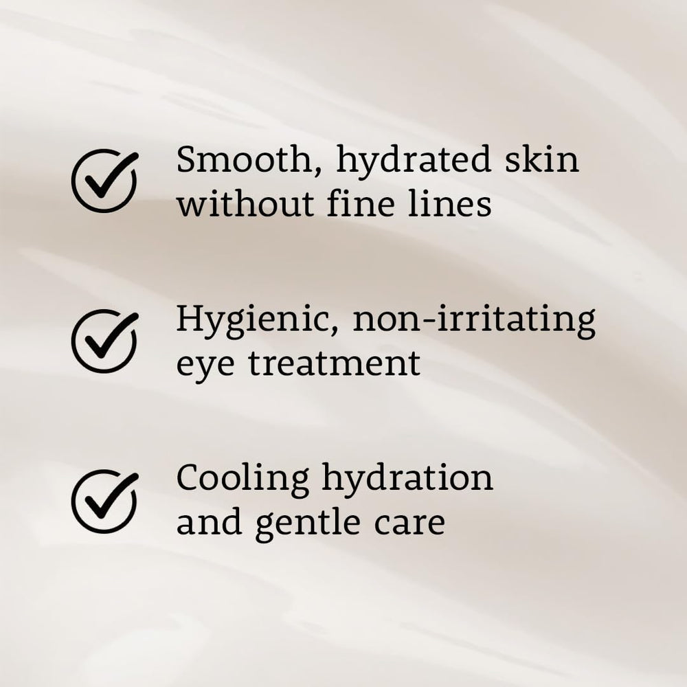 Cooling roll-on applicator provides a refreshing sensation, helping to de-puff tired eyes.