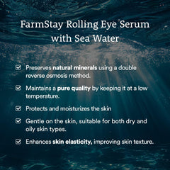 Farmstay Lightweight Non-Greasy Eye Serum absorbs quickly under makeup.