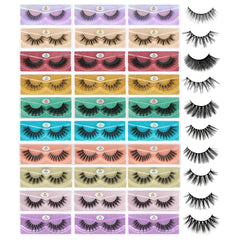Farred 30-pairs lashes collection in a travel-friendly box for versatile looks.