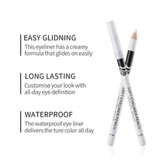 Fashionwu White Eyeliner Pencil waterproof finish for all-day wear