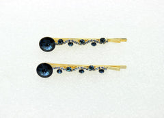 Faship glittering rhinestone hair clip with floral design for prom celebrations