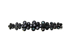 Faship Gorgeous Black Crystal Floral clip for bridal styling