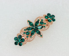 Faship rose gold plated zinc alloy barrette showcases durable finish.