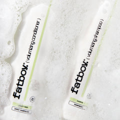 Fatboy Hair bottle signals paraben-free and color-safe formula